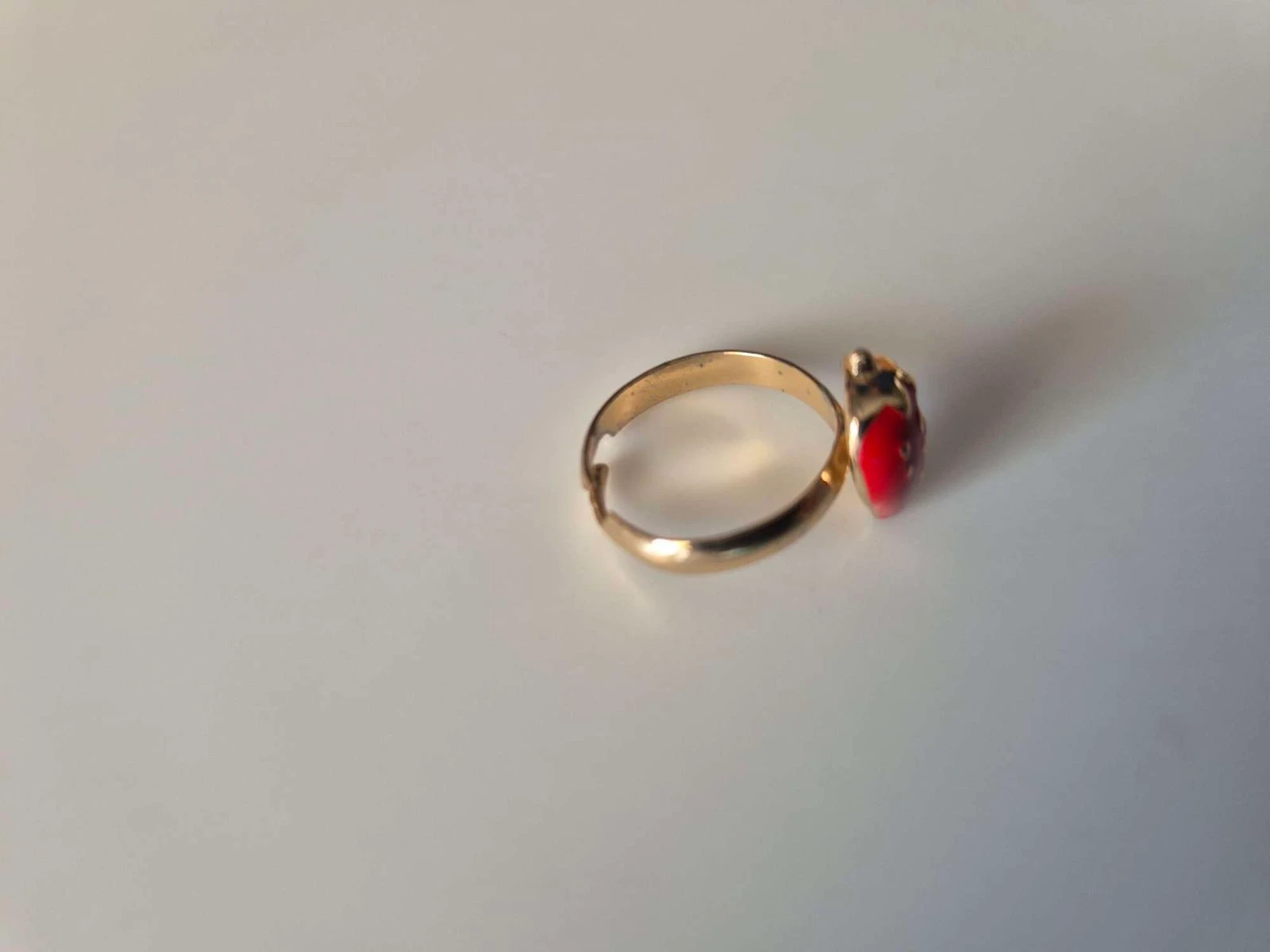 Super zachte gouden aardbei aanpasbare ring – photo 4